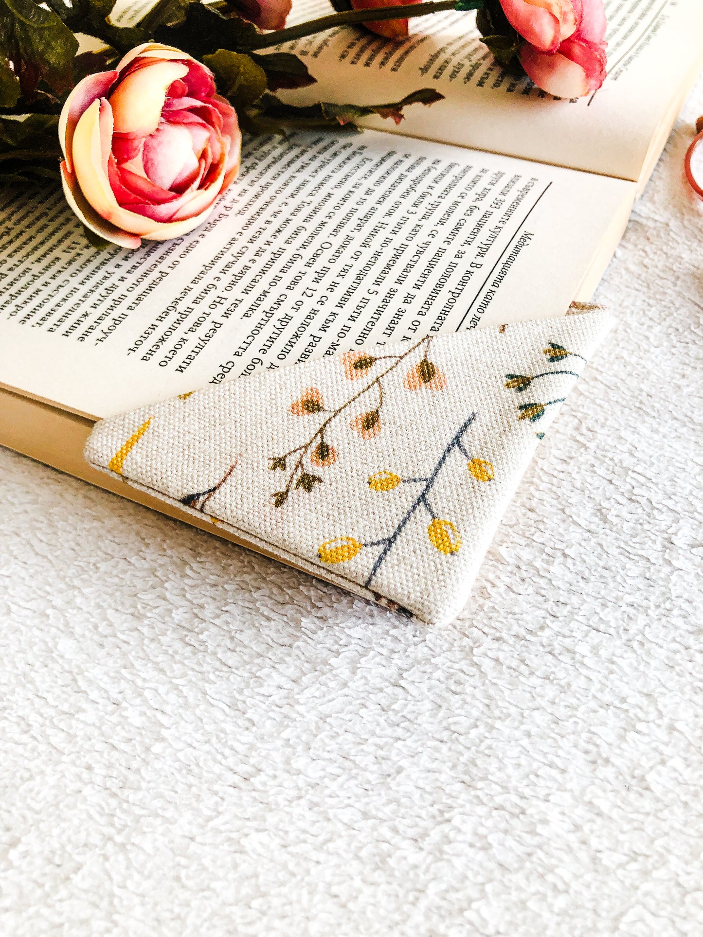 Fall Herbs Corner Bookmark, Side View Close Up