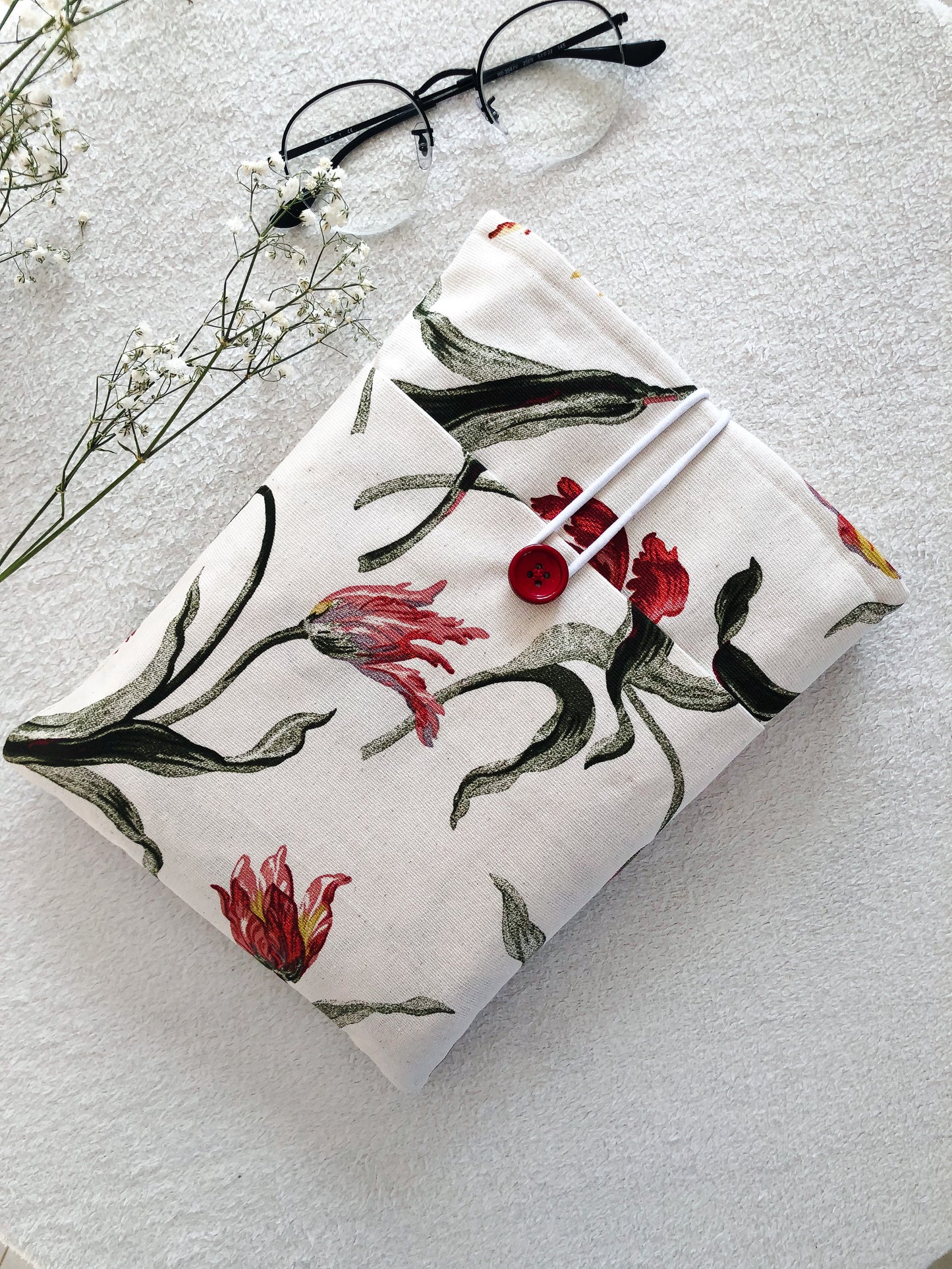 Floral Book Pouch, Front Side