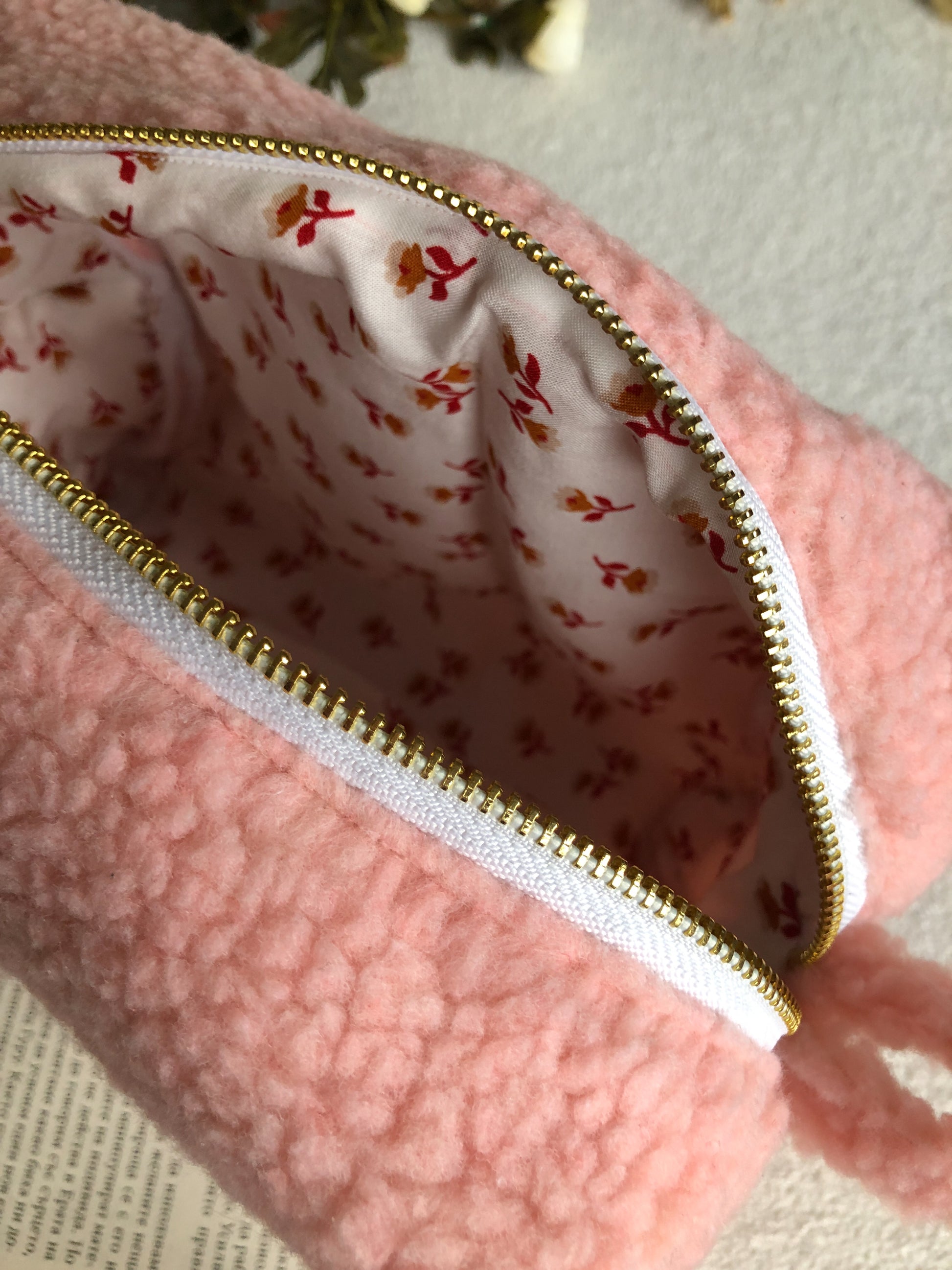 Quilted Make Up Bag, Closer Look