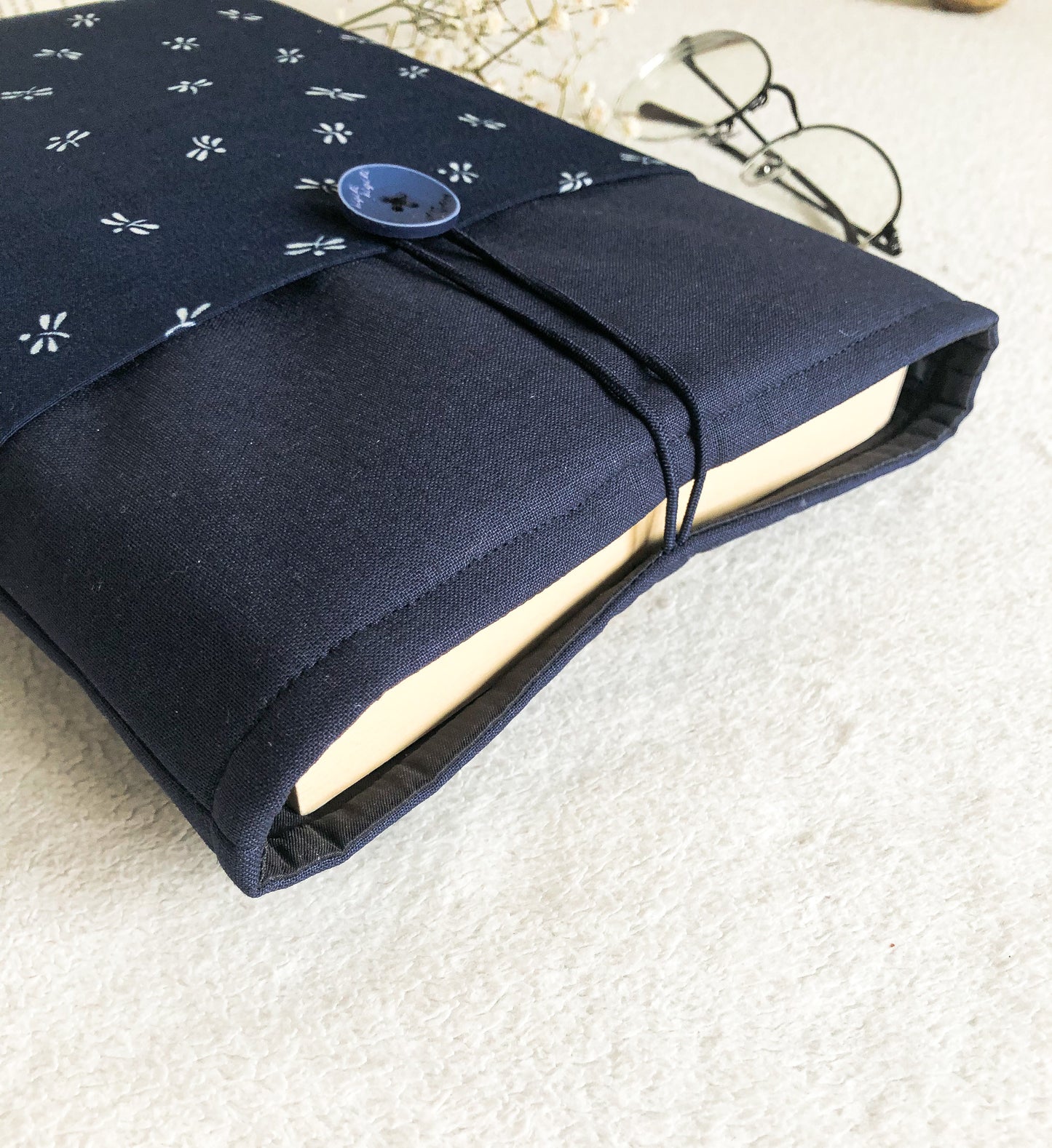 Blue Firefly Book Pouch, Upside Down Closer