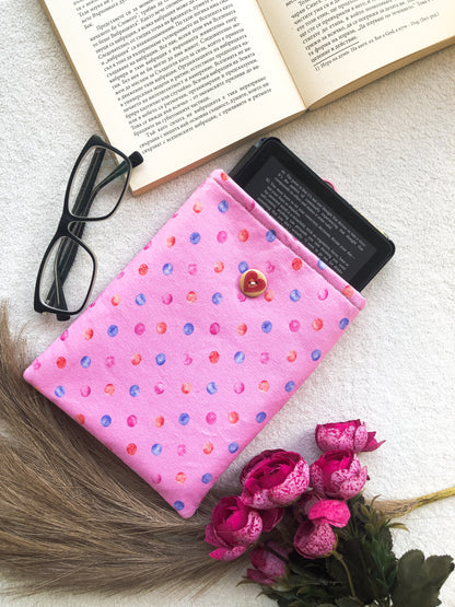 Pink Dream Kindle Sleeve, Front Side