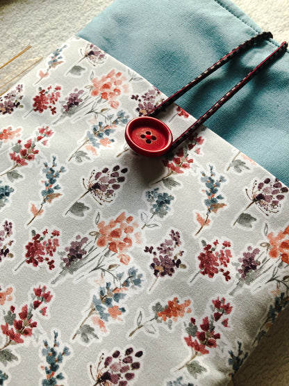 Forest Flowers Book Pouch, Front Detail