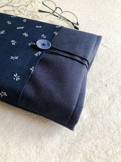 Blue Firefly Book Pouch, Side View