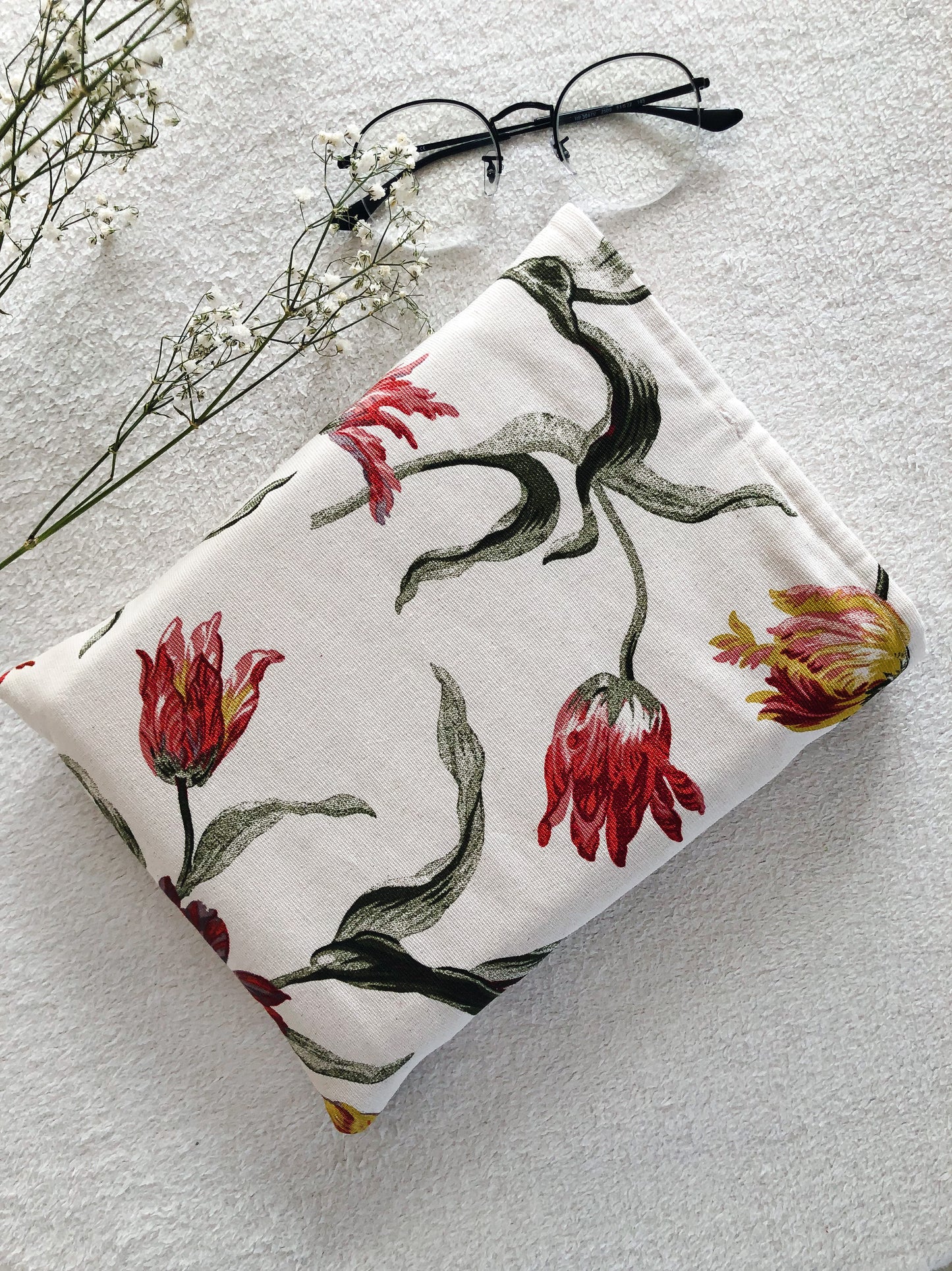 Floral Book Pouch, Back Side