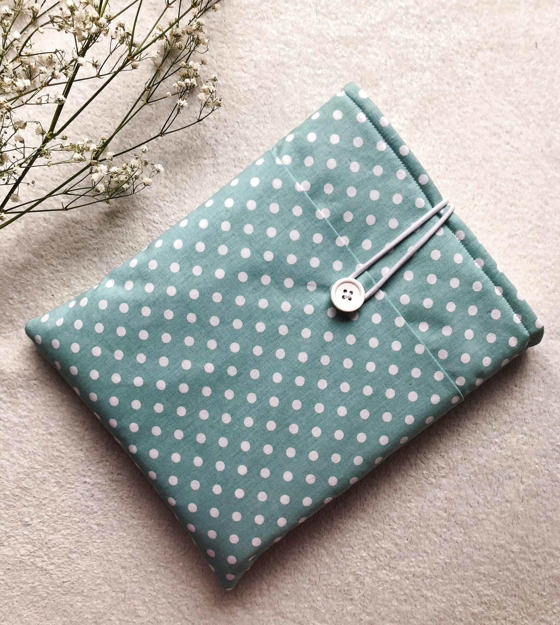 Polka Dots Book Pouch for Book Protection, Front Side