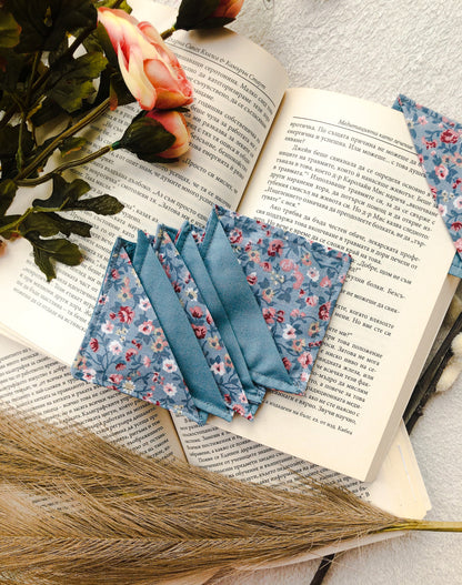 Fabric Floral Corner Bookmark, More Details